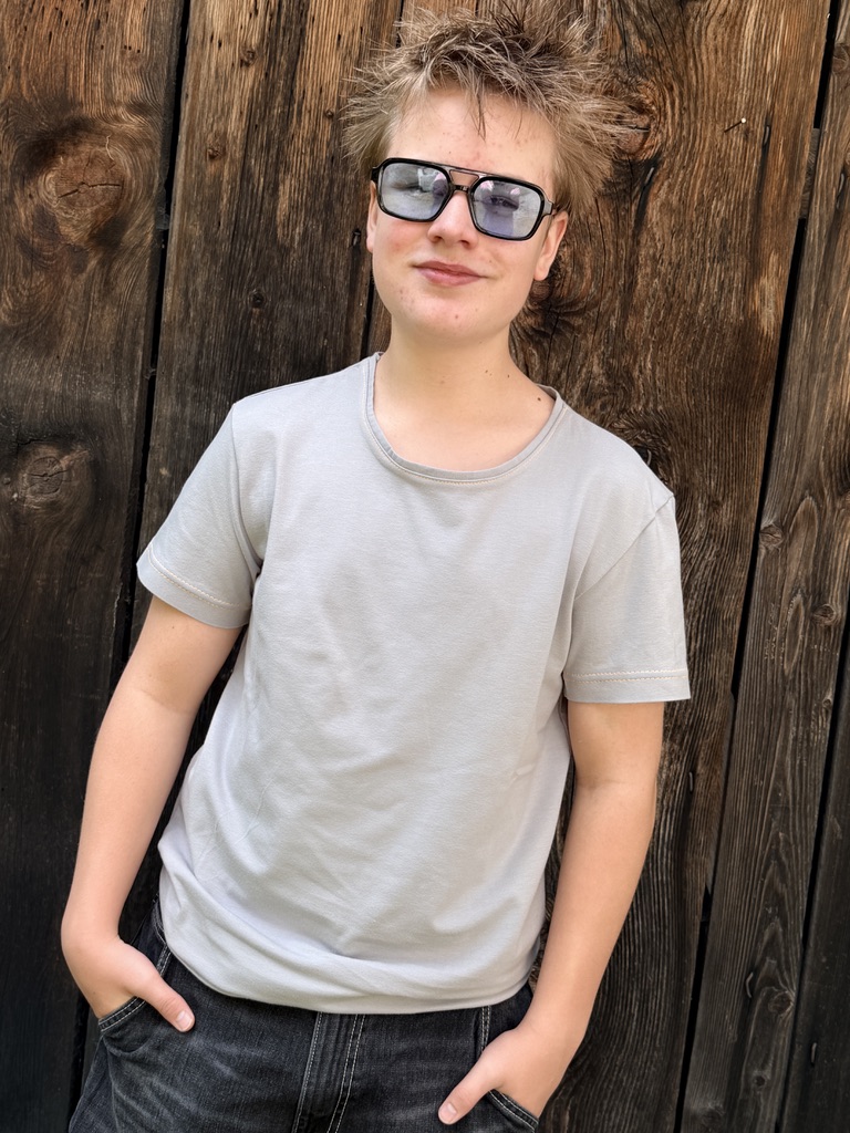 Selbst genähtes Herren-T-Shirt nach Claudias Schnittmuster